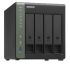 QNAP Systems TS-431KX-2G 4 BAY NAS System - Diskless, Tower  3.5" SATA 6Gb/s, 3Gb/s(4), Alpine AL-214, 4-core (1.7GHz), 2 GB SODIMM DDR3L, 10GbE SFP+(1), USB3.2(2)