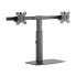 Brateck DWS07-02 Dual Free Standing Screen Pneumatic Vertical Lift Monitor Stand - Fit Most 17‘-27’ Monitors Up to 6kg per screen VESA 75x75/100x100