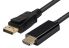 Comsol DisplayPort Male to HDMI Male 4K@60Hz Active Cable - 1M