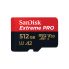 SanDisk 512GB Extreme PRO microSDXC UHS-I Card Up to 200MB/s Read, Up to 140MB/s Write