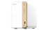 QNAP TS-262-4G NAS Tower Ethernet LAN Gold, White N4505, Intel Celeron N4505,  Intel UHD Graphics, 4GB RAM, 4GB Flash,  2 x 3.5" SATA 6Gb/s, 2 x M.2 2280