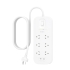 Belkin 6-Outlet Surge Protection Strip with Dual USB-C charging ports - (SRB006AU2M),Complete Three-line AC protection, CEW $50,000,2YR