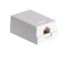 Cabac Surface Mount Box, CAT5e RJ45 8P8C - Single, White