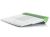 Deepcool M3 Notebook Cooler - 140x15mm Fan, 700+150-1100+10RPM, 47CFM, 21dBA, Build-In Magnetic Loudspeaker, 2.1 Channel Speaker, 3.5mm Audio Port - White/Green