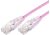 Comsol 2m 10GbE Ultra Thin Cat6A UTP Snagless Patch Cable LSZH (Low Smoke Zero Halogen) - Pink