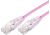 Comsol 3m 10GbE Ultra Thin Cat6A UTP Snagless Patch Cable LSZH (Low Smoke Zero Halogen) - Pink