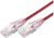Comsol 3m 10GbE Ultra Thin Cat6A UTP Snagless Patch Cable LSZH (Low Smoke Zero Halogen) - Red