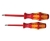 Wera 162I VDE Insulated Phillips Head/Slotted Screwdriver Set - 1x80mm/2x100mm, 2-Piece