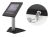 Brateck BT-PAD12-04AL Anti-Theft Secure Enclosure Countertop Stand - BlackTo Suit iPad with Adjustable Height Function