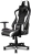 AeroCool AER-TGC22-B Gaming Chair - Black/White Leatherette, Butterfly Mechanism, 350mm Metal Base, Class 4, 80mm Gas Lift, 60mm Nylon Wheels