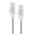 Alogic 1m Grey Ultra Slim Cat6 Network Cable UTP 28AWG - Series Alpha