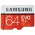 Samsung MB-MC64HA 64GB EVO PLUS CL10 U3,4K 100R/90W with adapter