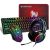 T-Wolf TF400 4Pcs Gaming Combo Kit  104 Keys Rainbow Backlit Keyboard Adjustable 2400DPI Mouse Wired RGB Lighting Headset with Anti-Slip Mouse Padeyboard mouse combo