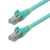 Startech .com 2m CAT6a Ethernet Cable - Aqua - Low Smoke Zero Halogen (LSZH) - 10GbE 500MHz 100W PoE++ Snagless RJ-45 w/Strain Reliefs S/FTP Network Patch Cord