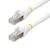 Startech .com 1m CAT6a Ethernet Cable - White - Low Smoke Zero Halogen (LSZH) - 10GbE 500MHz 100W PoE++ Snagless RJ-45 w/Strain Reliefs S/FTP Network Patch Cord