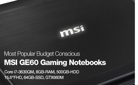 Cheap MSI Gaming Notebooks